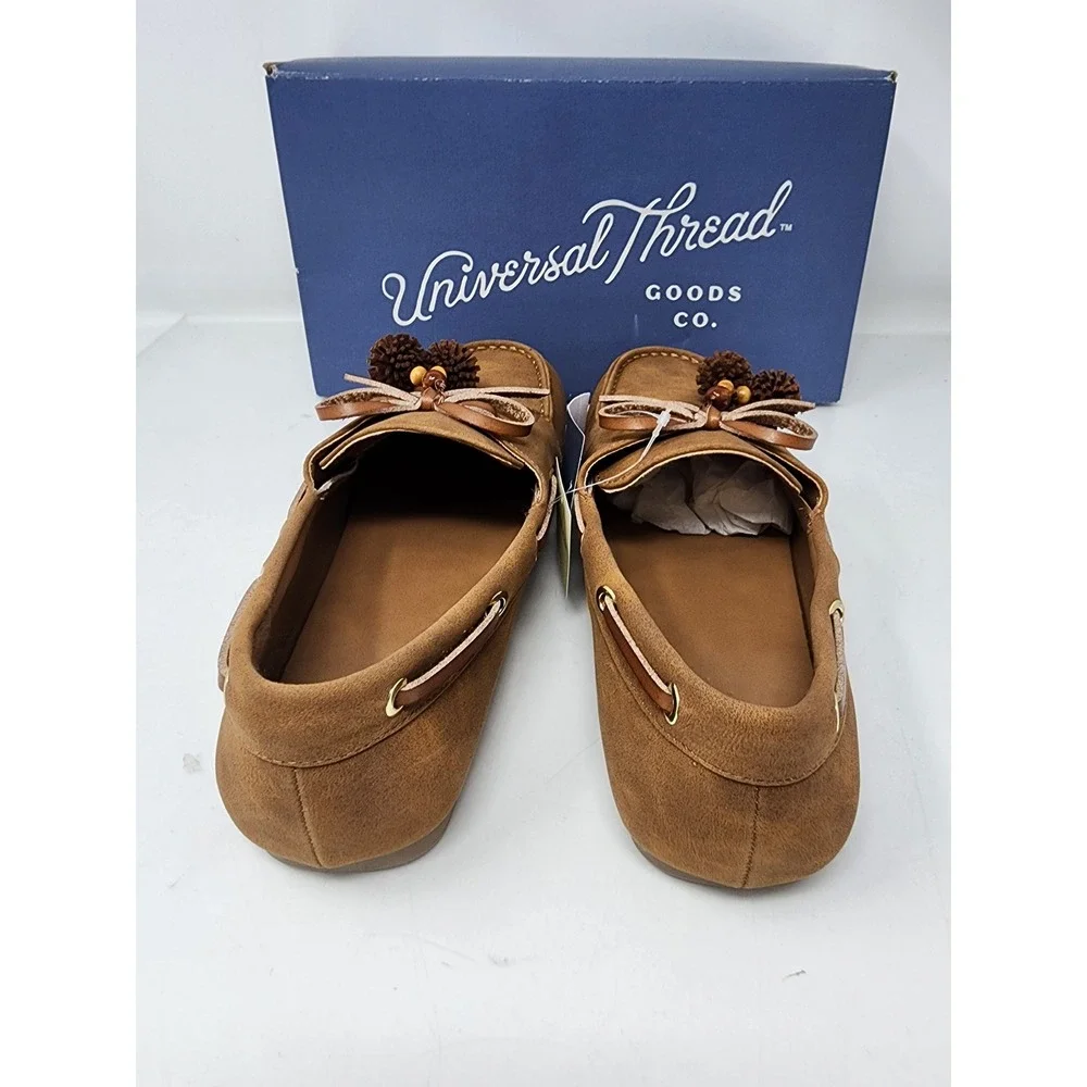 Universal Thread Chestnut‎ Midge Boat Shoes Womens 9.5 Memory Foam Brown Loafers